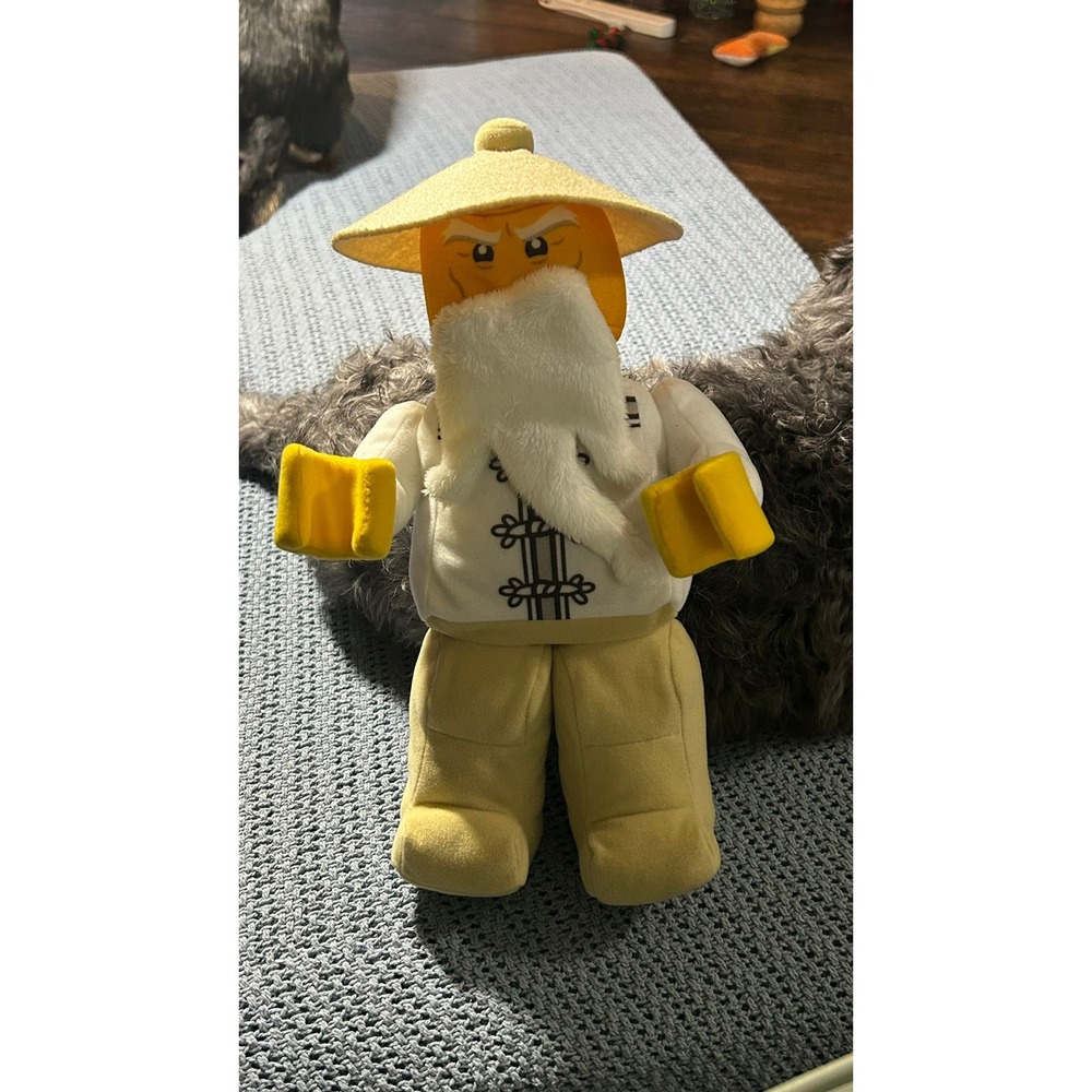 LEGO Ninjago Movie Master Wu Plush Stuffed Toy Figure 853765 White Tan 2018